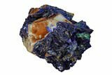 Sparkling Azurite Crystals with Malachite - Laos #162567-1